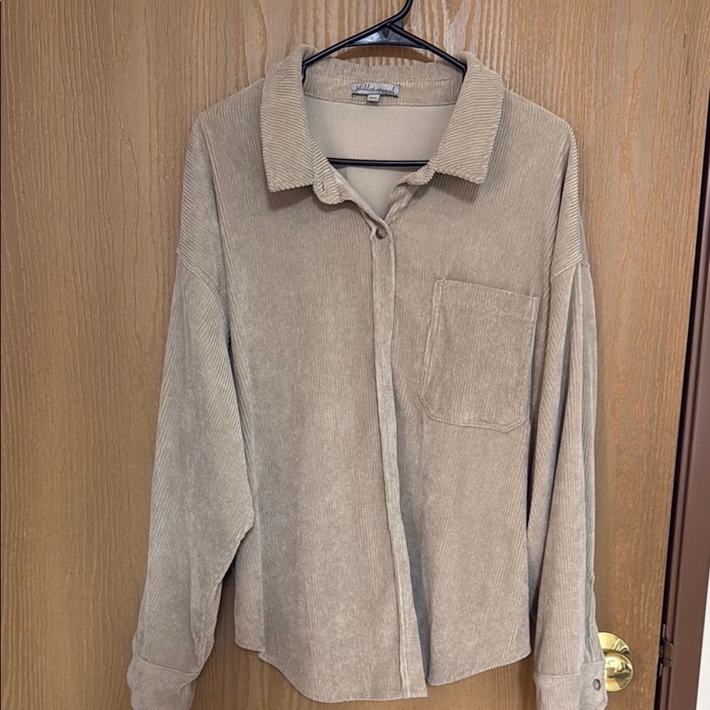 Wishlist Tan Corduroy Jacket
